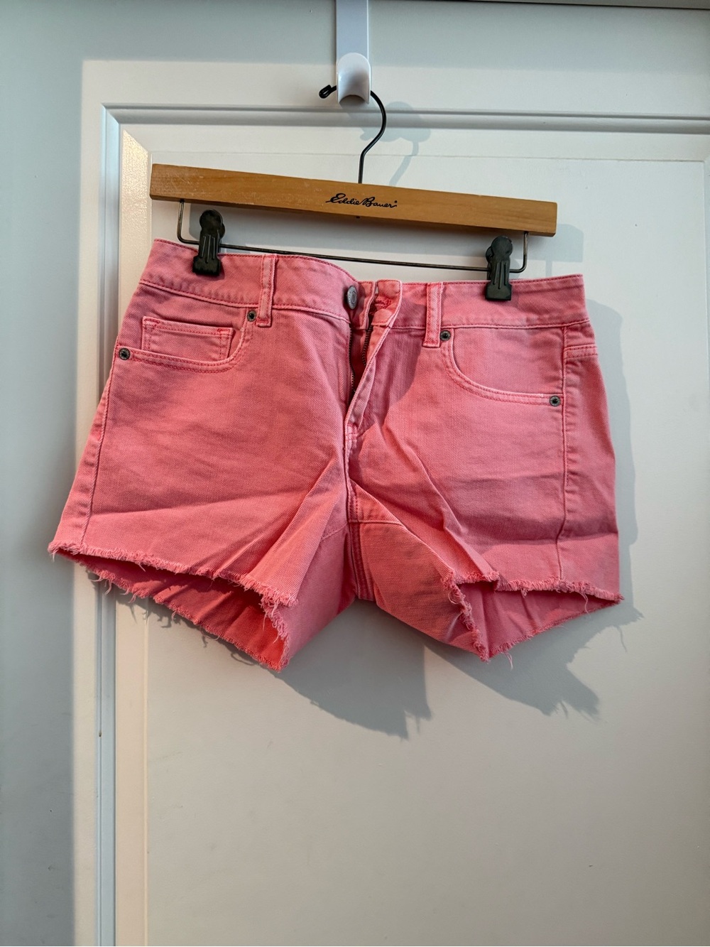 American Eagle Outfitters Pink Denim Cutoff Shorts